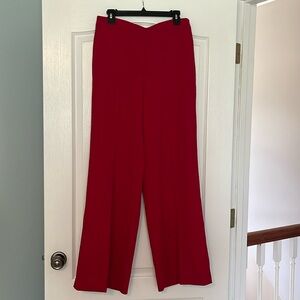 Ann Taylor Vibrant Red Curvy Trousers